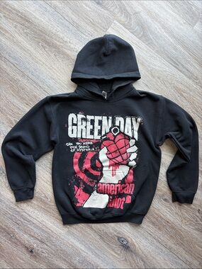 Green Day Black American Idiot Hoodie - Iconic Band Merchandise Black S